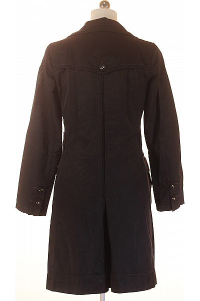 InWear Dámský bavlněný černý dvouřadý trenčkot elegantní podzimní jarní Velikost 38 | InWear | obrázek 2