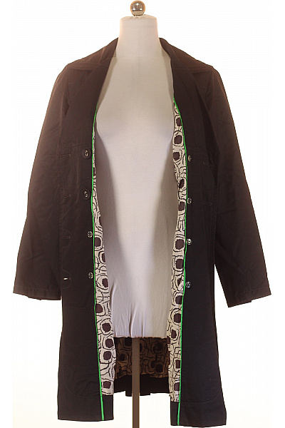 InWear Dámský bavlněný černý dvouřadý trenčkot elegantní podzimní jarní Velikost 38 | InWear | obrázek 3