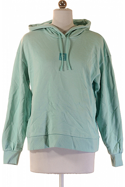 Timberland Dámská Bavlněná Světle Zelená Mikina S Kapucí Přes Hlavu Streetwear Vel. S