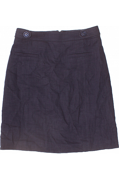 Hobbs Dámská bavlněná tmavě modrá pouzdrová business sukně s kapsami Vel. 36 | Hobbs | obrázek 2