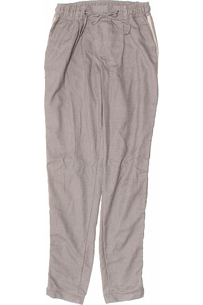 MONTAN Dámské polyesterové volnočasové kalhoty šedé rovné pohodlné s gumou v pase Velikost XS | MONTAN | obrázek 2