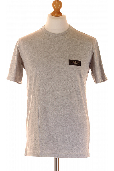 BALR. Bavlněné šedé tričko s krátkým rukávem basic s nápisem Vel. s | BALR. | obrázek 2