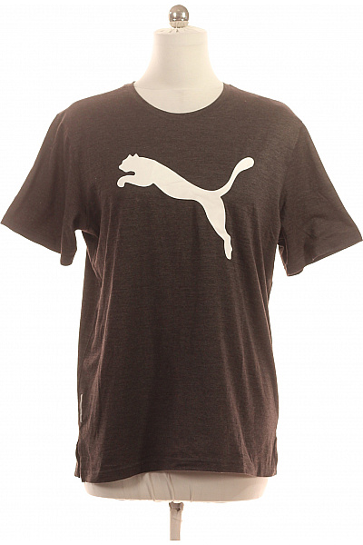 Puma Dámské sportovní tričko hnědé s logem krátký rukáv fitness Velikost L | Puma | obrázek 2
