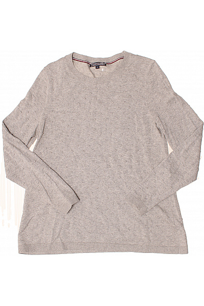 TOMMY HILFIGER Dámský šedý pletený pulovr s texturou kuliček Vel. M | TOMMY HILFIGER | obrázek 2