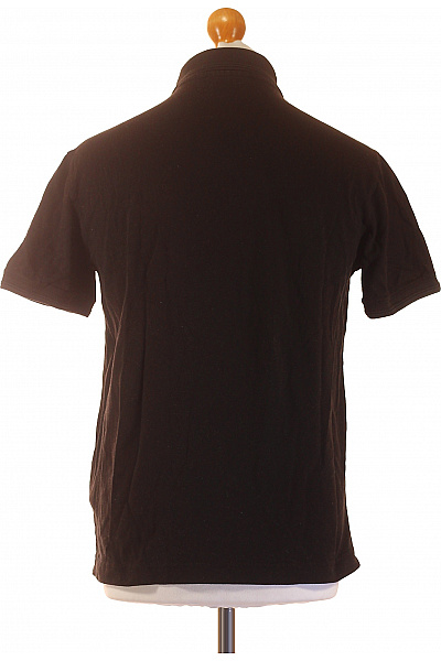 Aeronautica Militare Pánské bavlněné tmavě hnědé polo tričko s krátkým rukávem a výšivkou Vel. M | Aeronautica Militare | obrázek 3