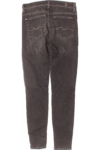 7 for all mankind Dámské šedé skinny džíny seprané úzké kapsy Vel. 29 | 7 for all mankind | obrázek 2