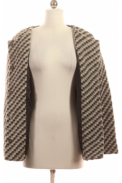 Krátký Dámský Kabát Vlněný Šedý KAREN BY SIMONSEN Vel. 34 | KAREN BY SIMONSEN | obrázek 3