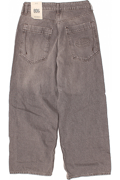 BDG Dámské šedé džíny seprané široké volné s vysokým pasem Velikost 24 | BDG | obrázek 2