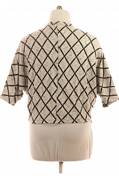 Urban Surface Dámský volný kardigan krátký vzorovaný černobílý lehký Vel. L | Urban Surface | obrázek 3