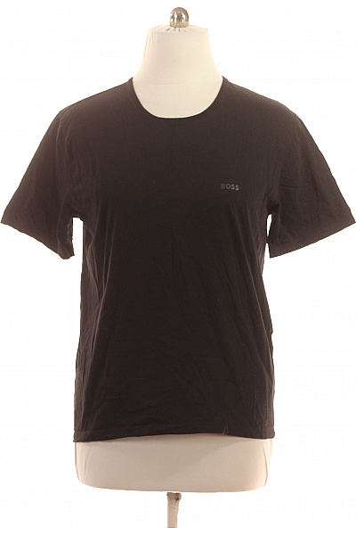 Hugo Boss Pánské bavlněné tričko černé s krátkým rukávem basic s kulatým výstřihem Velikost xxl | Hugo Boss | obrázek 2