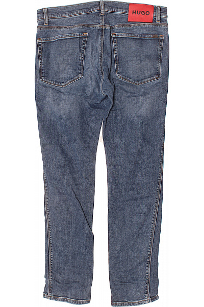 Hugo Boss Pánské Modré Džíny Rovné Klasické S Kapsami Seprané Velikost 32-32 | Hugo Boss | obrázek 2