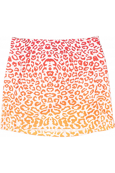 Dámské sportovní kraťasy zvířecí vzor oranžové červené ombre Vel. m | Unimoda | obrázek 2