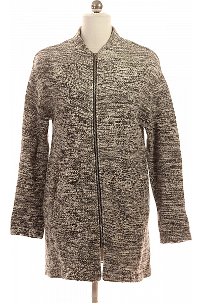 Bershka Dámský Kabát Šedý Second Hand Vel. S