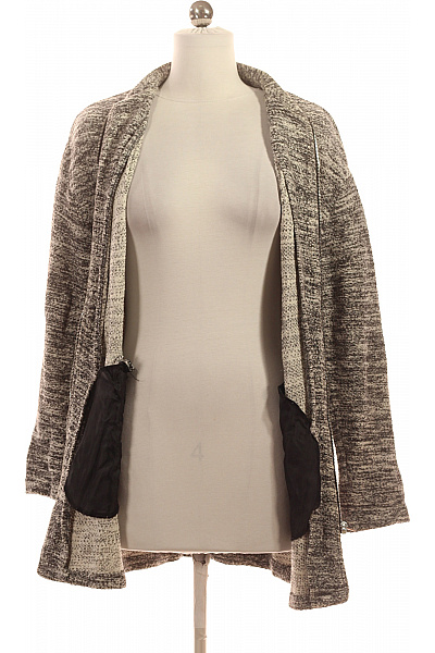 Bershka Dámský Kabát Šedý Second hand Vel. S | Bershka | obrázek 3