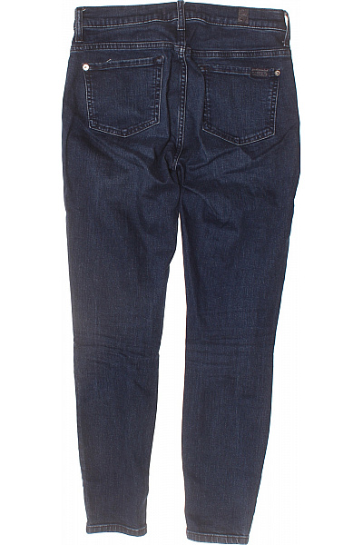 7 for all mankind Dámské bavlněné modré džíny strečové skinny klasické Velikost 26 | 7 for all mankind | obrázek 2