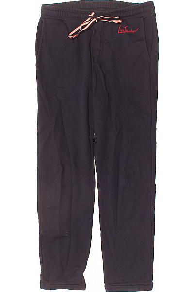 Luis Trenker Pánské tmavě modré tepláky s červeným nápisem na zavazování Vel. m | Luis Trenker | obrázek 2