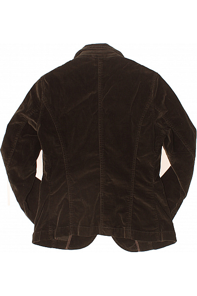 Calvin Klein Hnědé bavlněné manšestrové vypasované sako vyšívané na běžné nošení Velikost M | Calvin Klein | obrázek 3