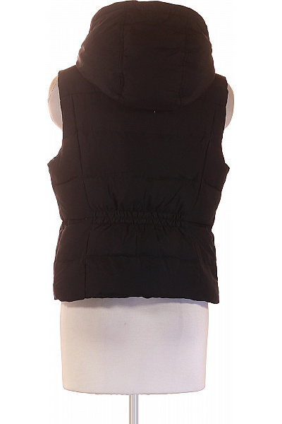 Hollister Dámská černá prošívaná zateplená vesta s kapucí polyesterová Vel. L | Hollister | obrázek 3