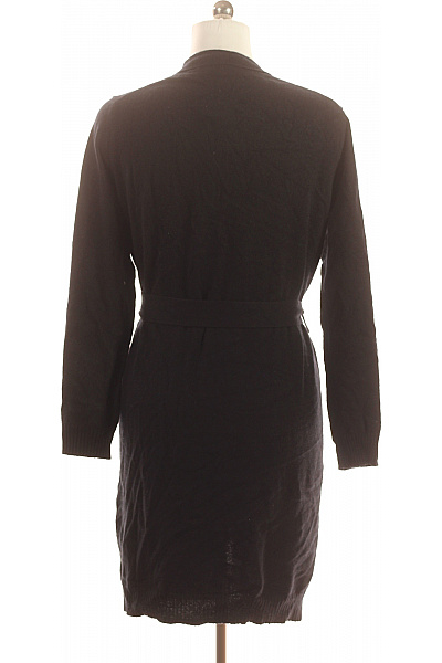 LAWRENCE GREY Dámský černý dlouhý zavinovací pletený kardigan elegantní Velikost 42 | LAWRENCE GREY | obrázek 2