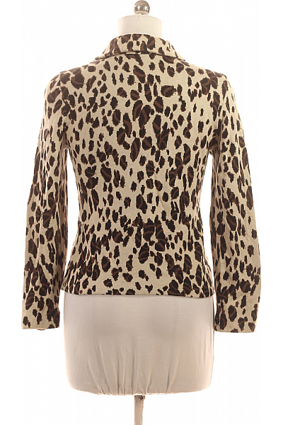 BETTY BARCLAY Dámský kardigan pletený vzorovaný leopard hnědý béžový elegantní propínací Velikost 38 | BETTY BARCLAY | obrázek 2