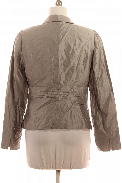 TAIFUN Elegantní vypasované saka acetátové šedé lesklé na běžné nošení Vel. 40 | TAIFUN | obrázek 3