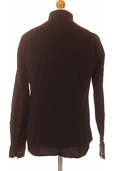 Calvin Klein Pánská bavlněná košile černá dlouhý rukáv elegantní slim fit Velikost 41 | Calvin Klein | obrázek 3