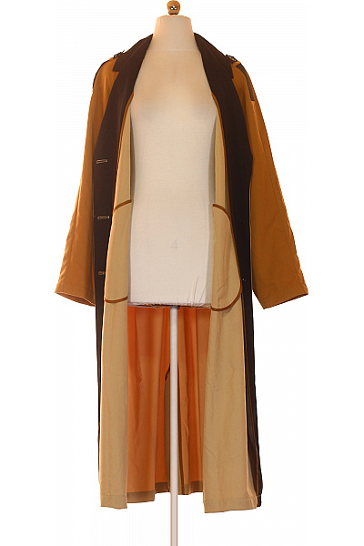 ONLY Dámský béžový trenčkot s páskem elegantní dlouhý Vel. L | ONLY | obrázek 3