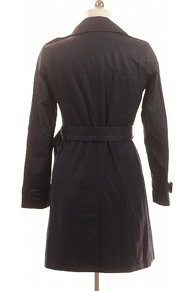 BANANA REPUBLIC Dámský tmavě modrý dvouřadý trenčkot s páskem elegantní jarní podzimní klasický Vel. M | BANANA REPUBLIC | obrázek 2