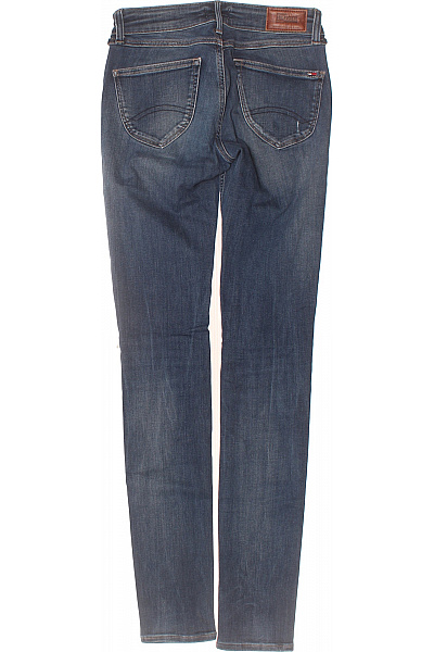 TOMMY HILFIGER Dámské modré rifle skinny strečové s nízkým pasem děravé seprané Velikost EU 27/34 | TOMMY HILFIGER | obrázek 2