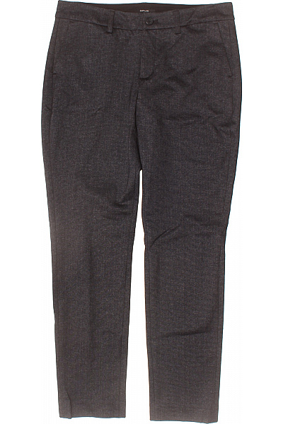 Pánské Oblekové Kalhoty Tmavě šedé Rovné Elegantní Business Vel. S