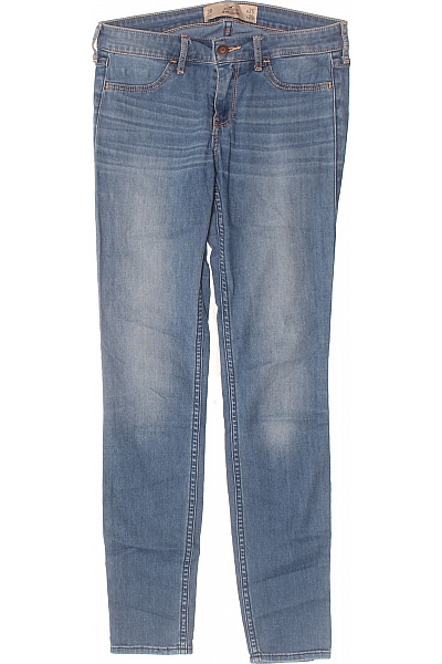 Hollister Dámské Modré Strečové Skinny Džíny Seprané Velikost W26