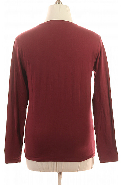 JOOP! Pánské tričko dlouhý rukáv bordó s nápisem basic Vel. M | JOOP! | obrázek 2