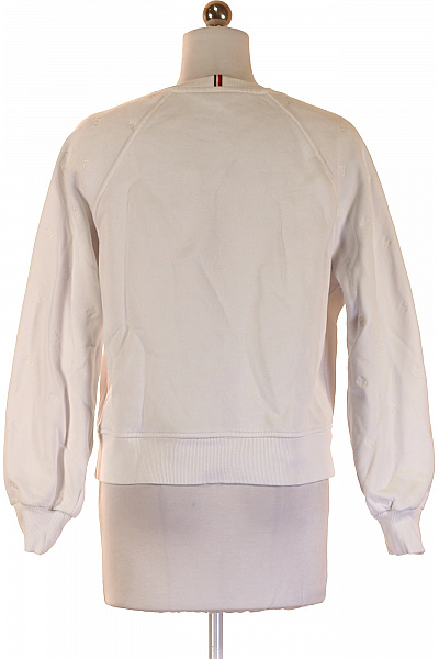 TOMMY HILFIGER Dámská bavlněná bílá mikina crewneck s výšivkou dlouhý rukáv Velikost XS | TOMMY HILFIGER | obrázek 2