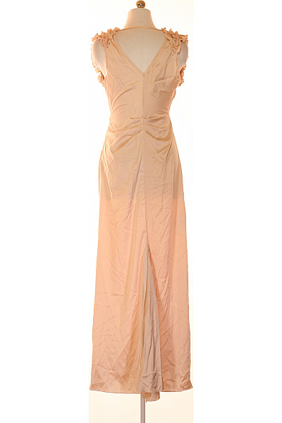 Dámské společenské šaty dlouhé zavinovací saténové pastelové Velikost S | Unimoda | obrázek 2