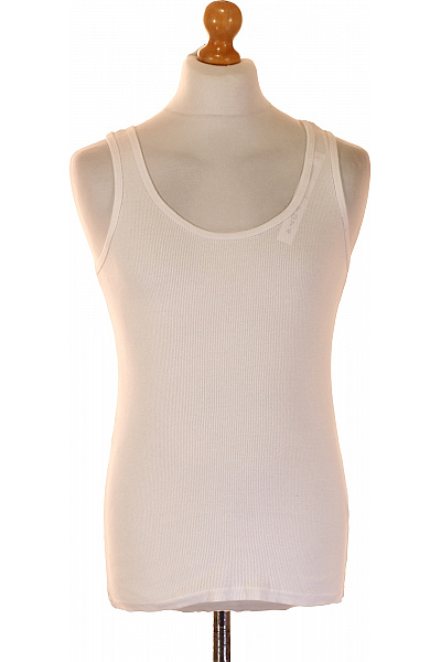 LAWRENCE GREY Pánské bavlněné tílko bílé žebrované basic bez rukávů pod košili | LAWRENCE GREY | obrázek 2