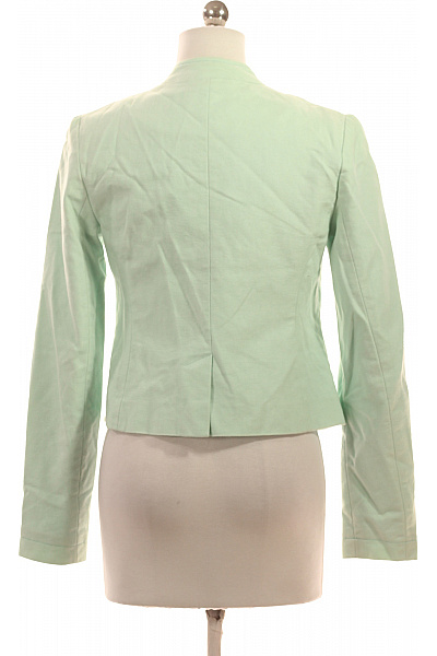 ANN TAYLOR Dámský světle zelený krátký blejzr bez límce vypasovaný jarní ležérní Velikost XS | ANN TAYLOR | obrázek 2