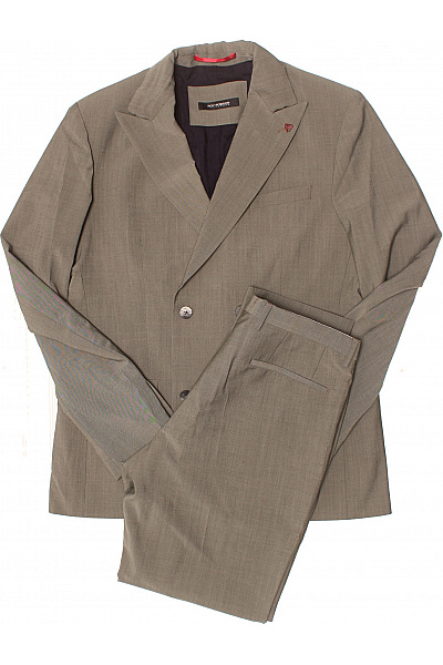 ROY ROBSON Pánský společenský oblek hnědý jednobarevný jemná textura Velikost 102 | ROY ROBSON | obrázek 2
