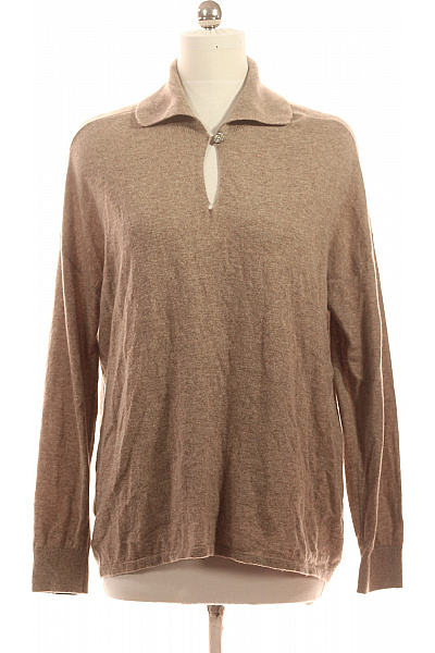 SOFT GREY Kašmírový Rolák S Límečkem Elegantní Podzimní Jarní Velikost S