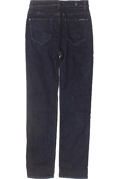 Dámské tmavě modré džíny rovné klasické s kapsami Velikost 26 | Unimoda | obrázek 2