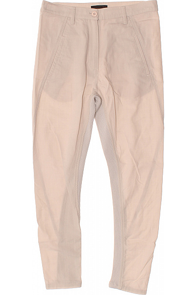 pinko Dámské vlněné kalhoty béžové žebrované volnočasové rovné Vel. EU 38 | pinko | obrázek 2