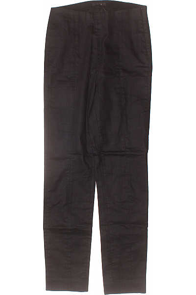 COS Dámské bavlněné černé kalhoty rovné elegantní ležérní s vysokým pasem Velikost XXS | COS | obrázek 2