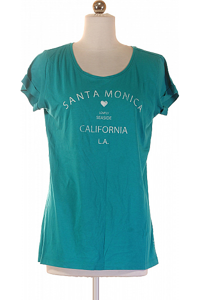 Esprit Dámské Tričko S Potiskem Modré Second Hand Vel. S