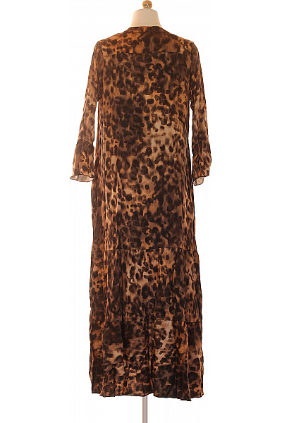 Miss Selfrdige Dámské viskózové šaty maxi zvířecí vzor hnědé volné boho Vel. s | Miss Selfrdige | obrázek 3