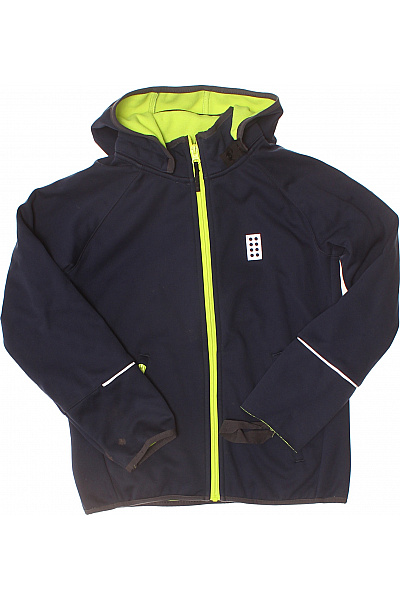 Lego Dětská Chlapecká Bunda S Kapucí Tmavě Modrá Neonová Vel. 140/10y