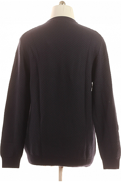 GANT Pánský bavlněný tmavě modrý pulovr texturovaný vzorovaný Vel. xl | GANT | obrázek 3