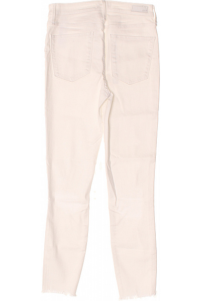 Abercrombie&Fitch Dámské bílé džíny s dírami a roztřepenými nohavicemi Velikost 26 | Abercrombie&Fitch | obrázek 2