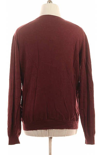 GANT Pánský vínový pulovr do véčka basic podzimní Vel. 3xl | GANT | obrázek 3