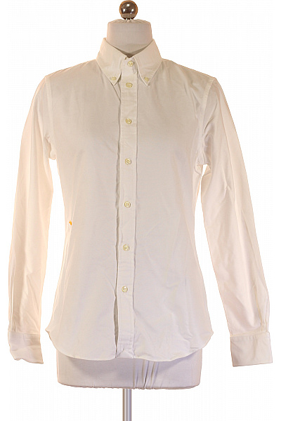 Ralph Lauren Pánské Košile S Dlouhým Rukávem Bílé Elegantní Business Regular Fit Bavlněné Velikost 6