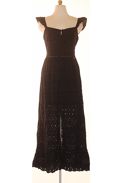 Guess Dámské černé krajkové letní šaty maxi s rozparkem Vel. m | Guess | obrázek 2