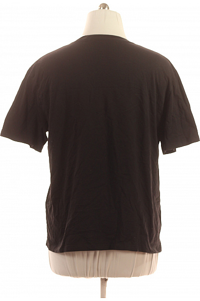 Just Cavalli Pánské černé tričko s krátkým rukávem a zlatým nápisem Velikost XXXL | Just Cavalli | obrázek 3